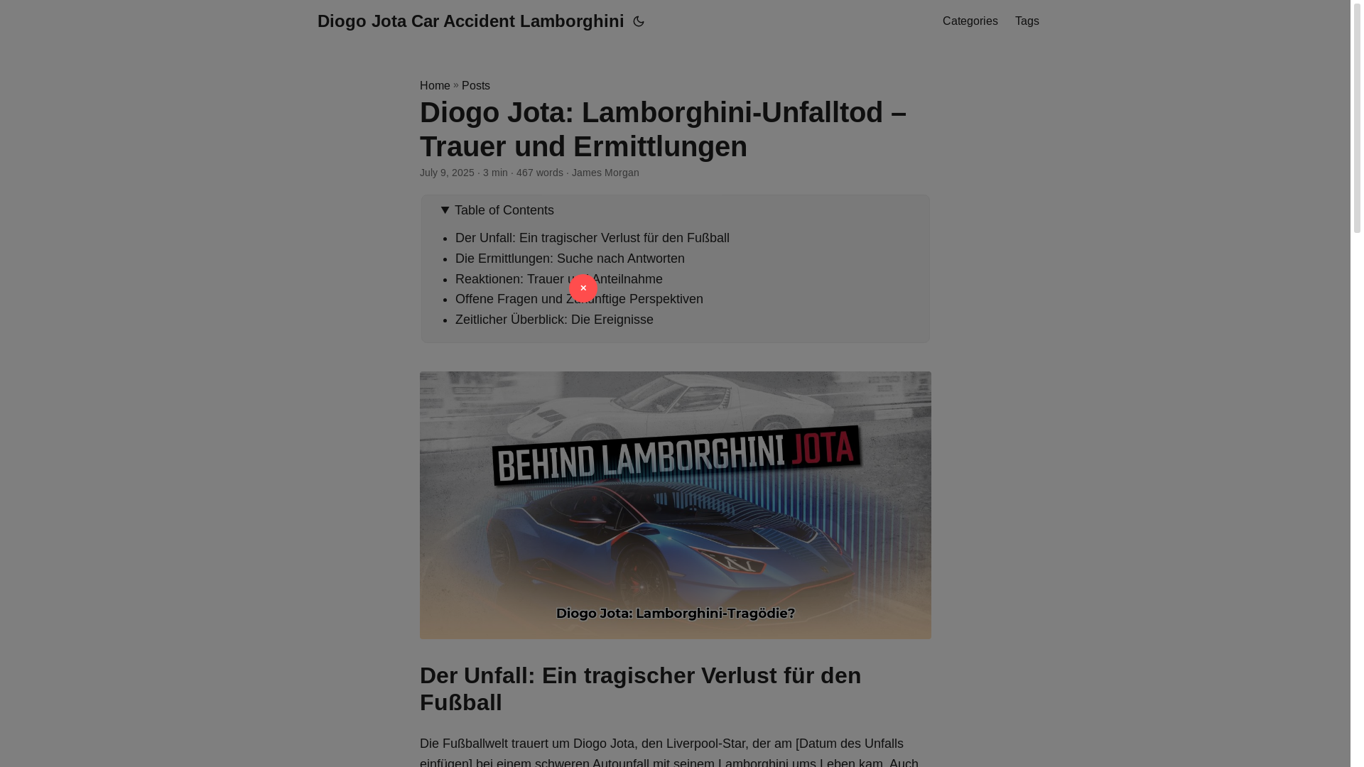 website screenshot of https://diogo-jota-car-accident-lamborghini.pages.dev/