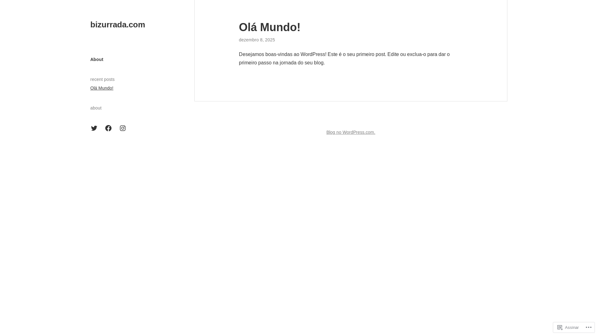 website screenshot of https://bizurrada.com/