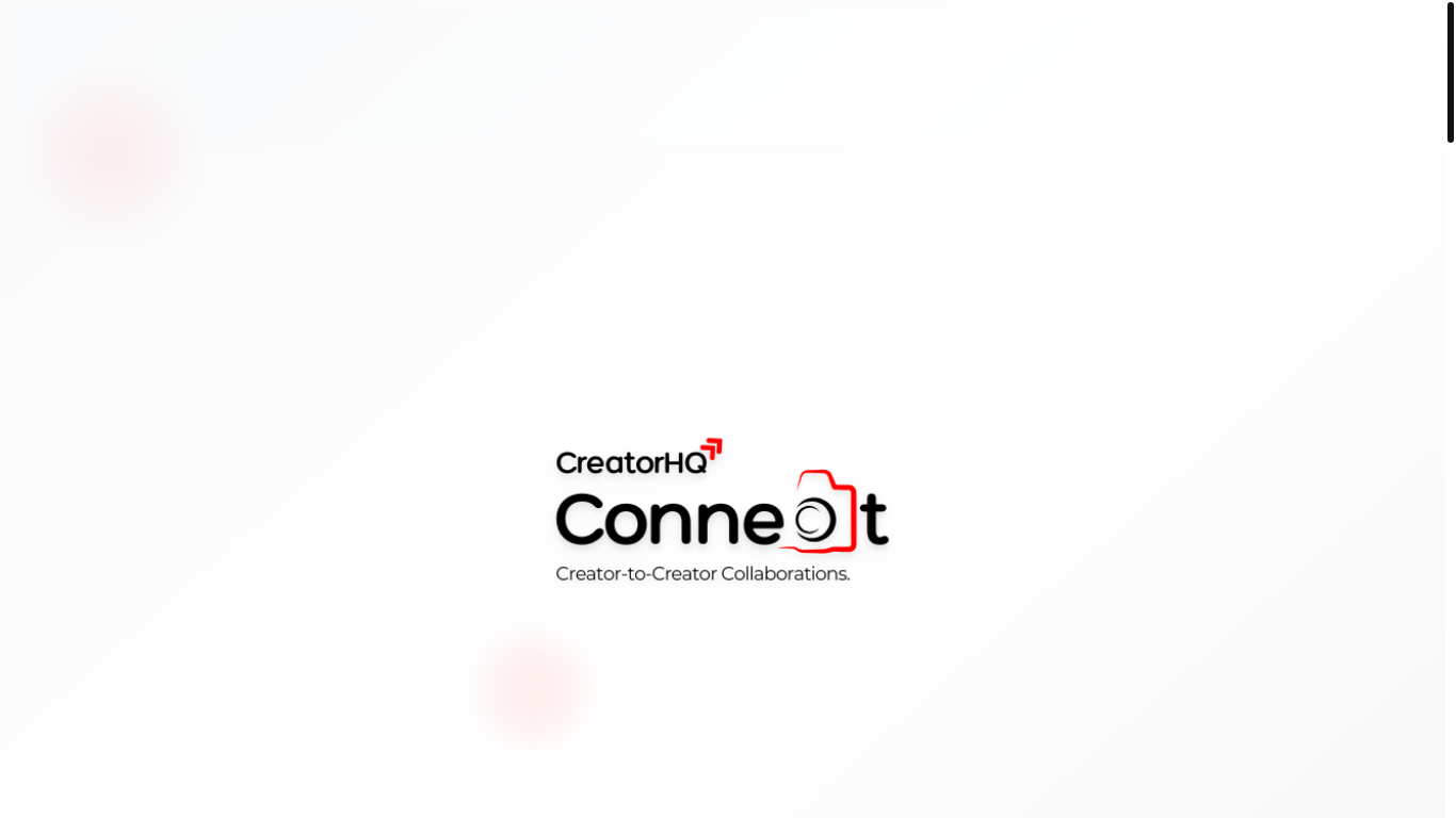 website screenshot of https://creatorhqconnect.tech/