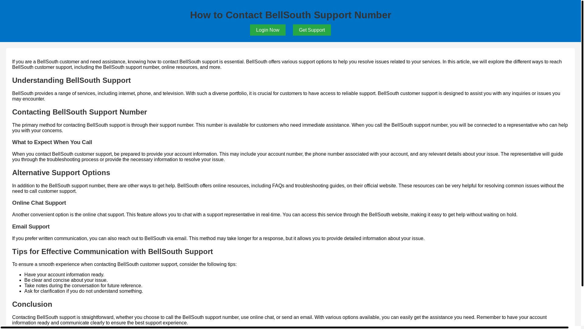 website screenshot of https://bellsouth-support-number.pages.dev/