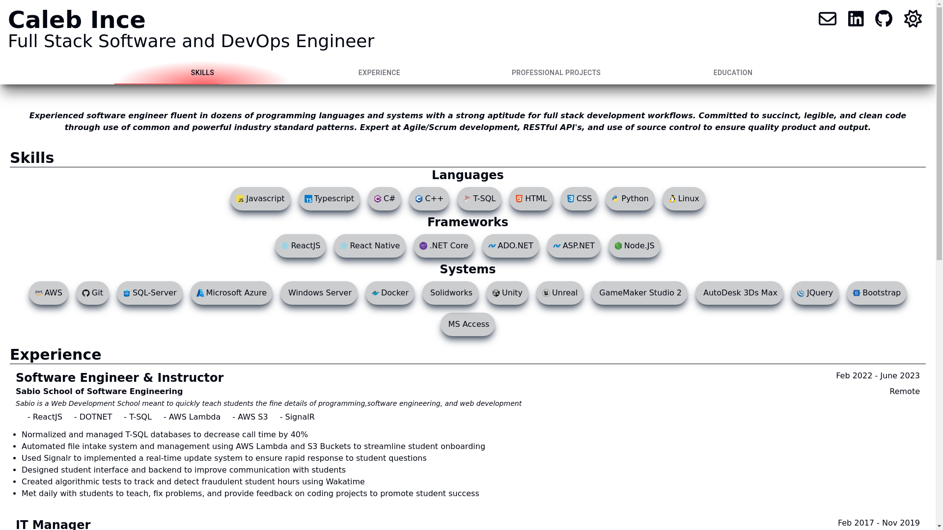 website screenshot of https://personalsite-ddk.pages.dev/