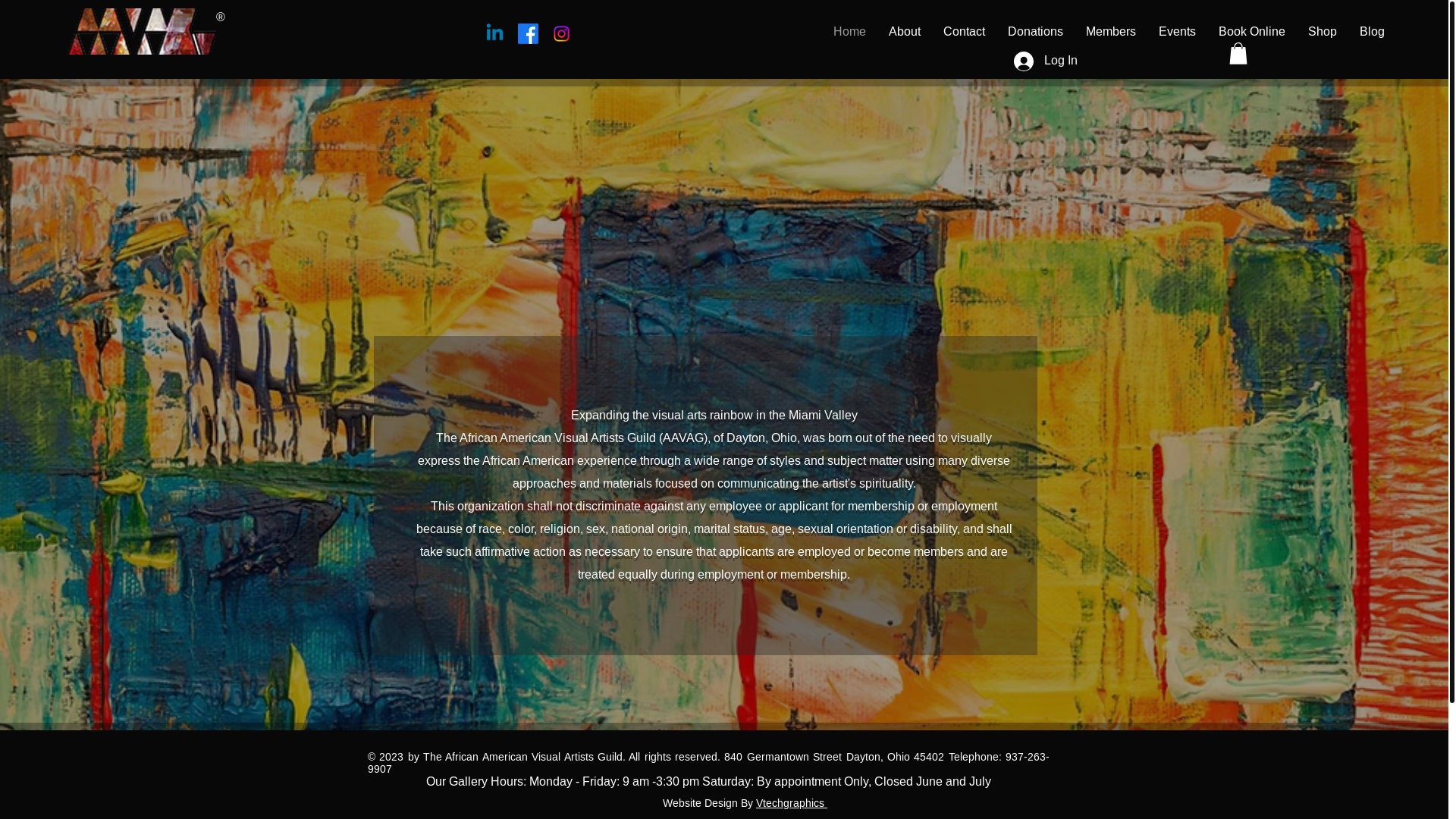 website screenshot of https://aavaguild.org/