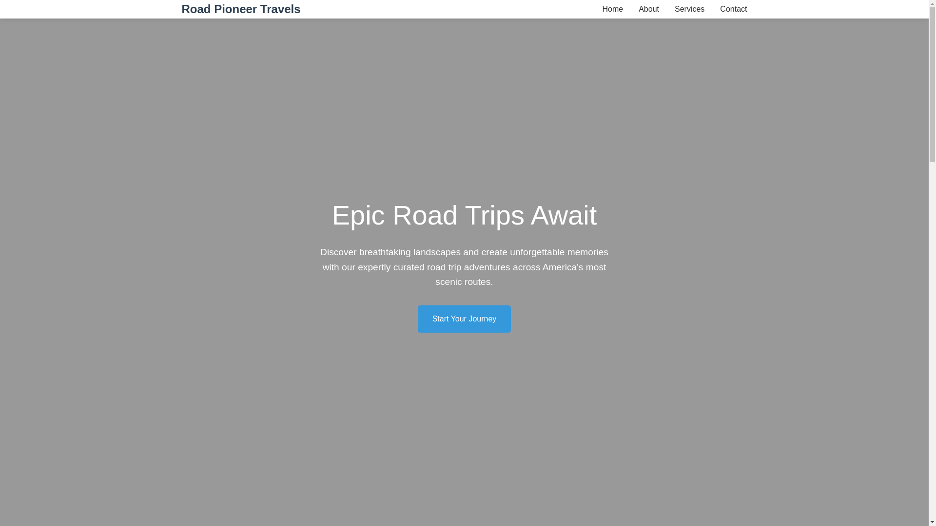 website screenshot of https://roadpioneertravels.click/