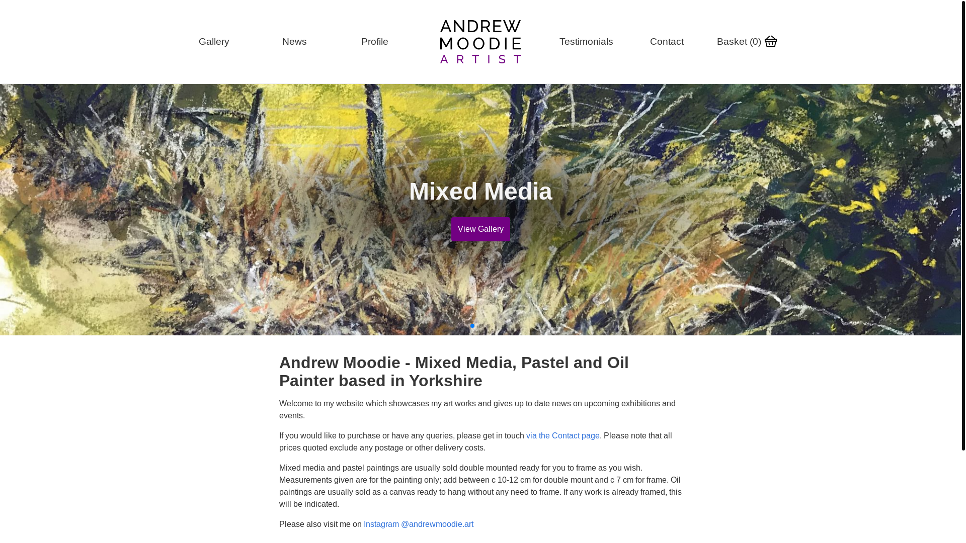 website screenshot of https://andrew-moodie-art.pages.dev/