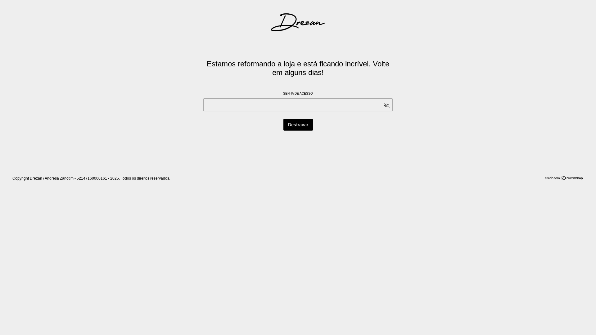 website screenshot of https://drezan.com.br/