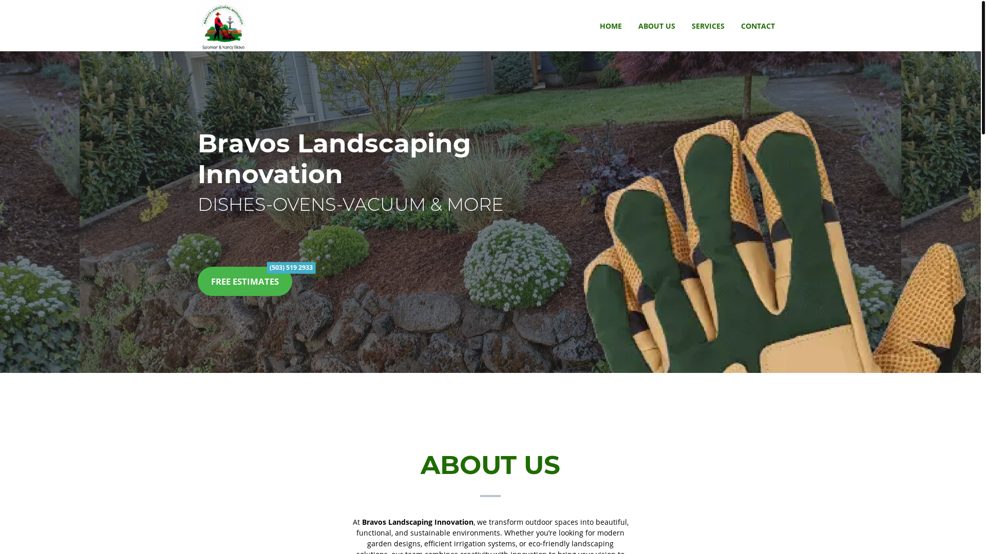 website screenshot of https://bravoslandinnovation.com/