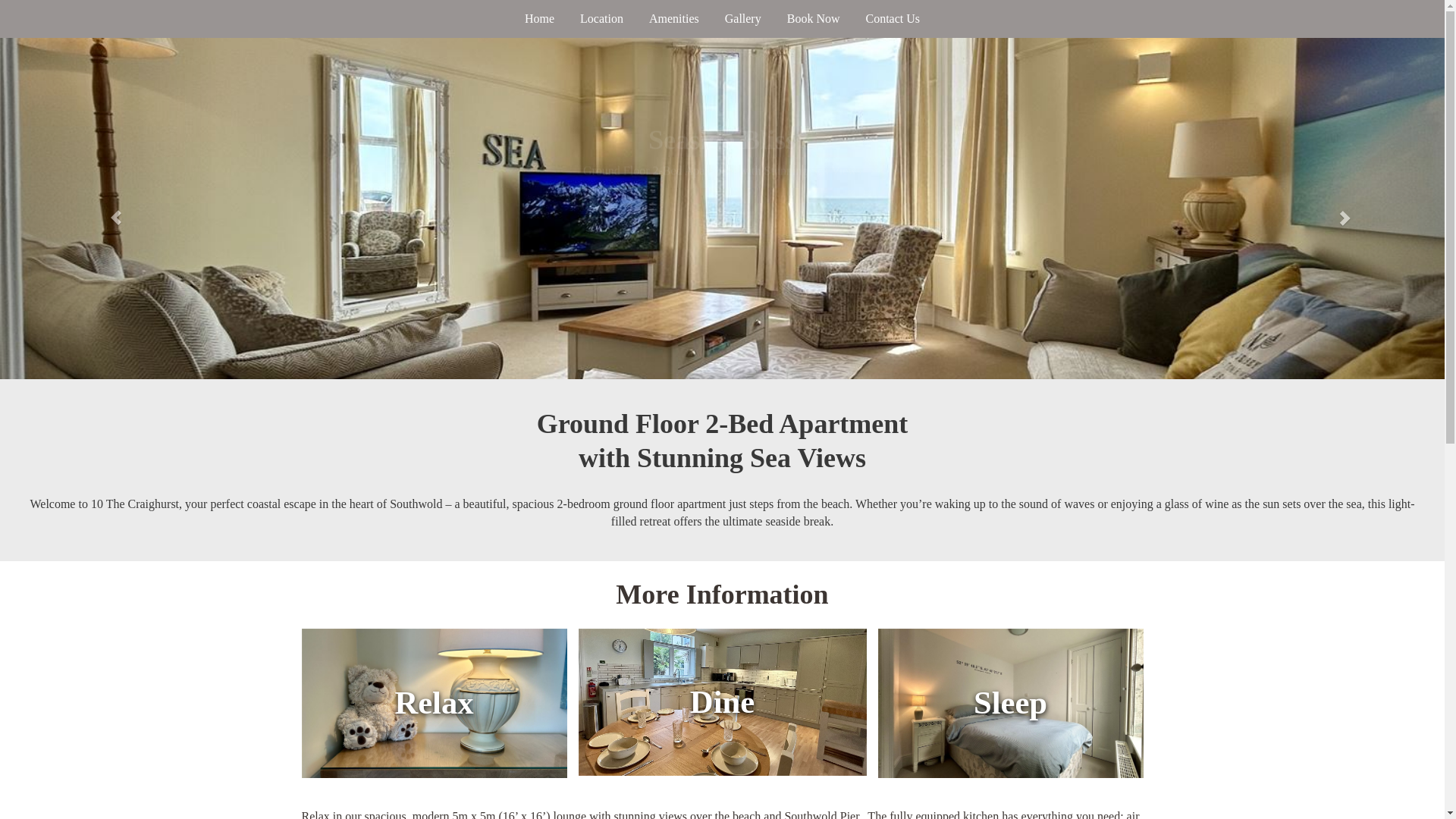 website screenshot of https://southwoldseaview.co.uk/