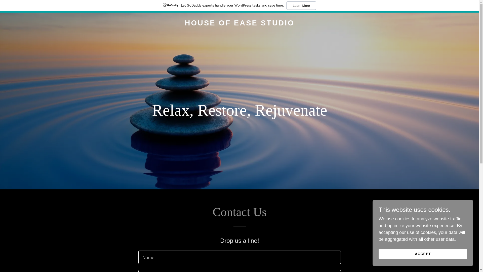 website screenshot of https://houseofeasestudio.com/