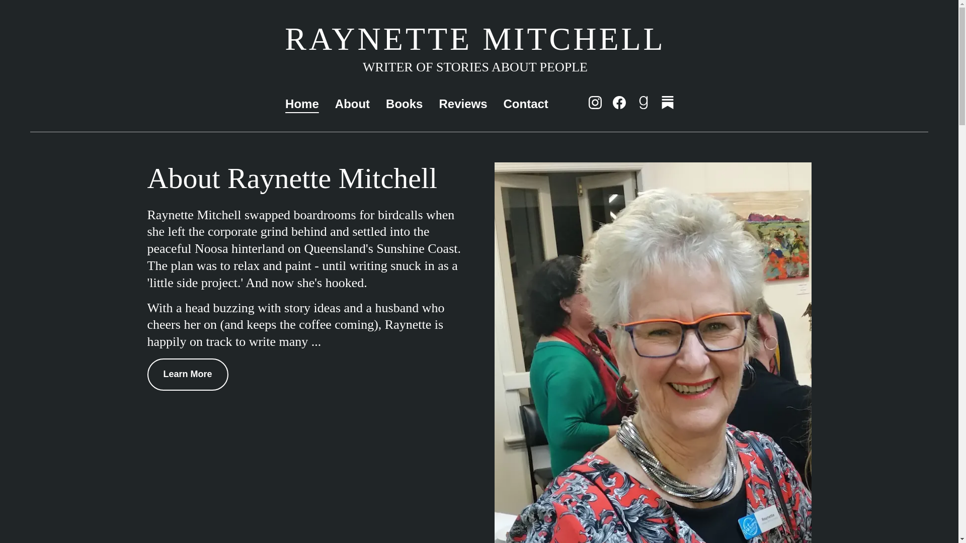 website screenshot of https://raynettemitchellwrites.com/