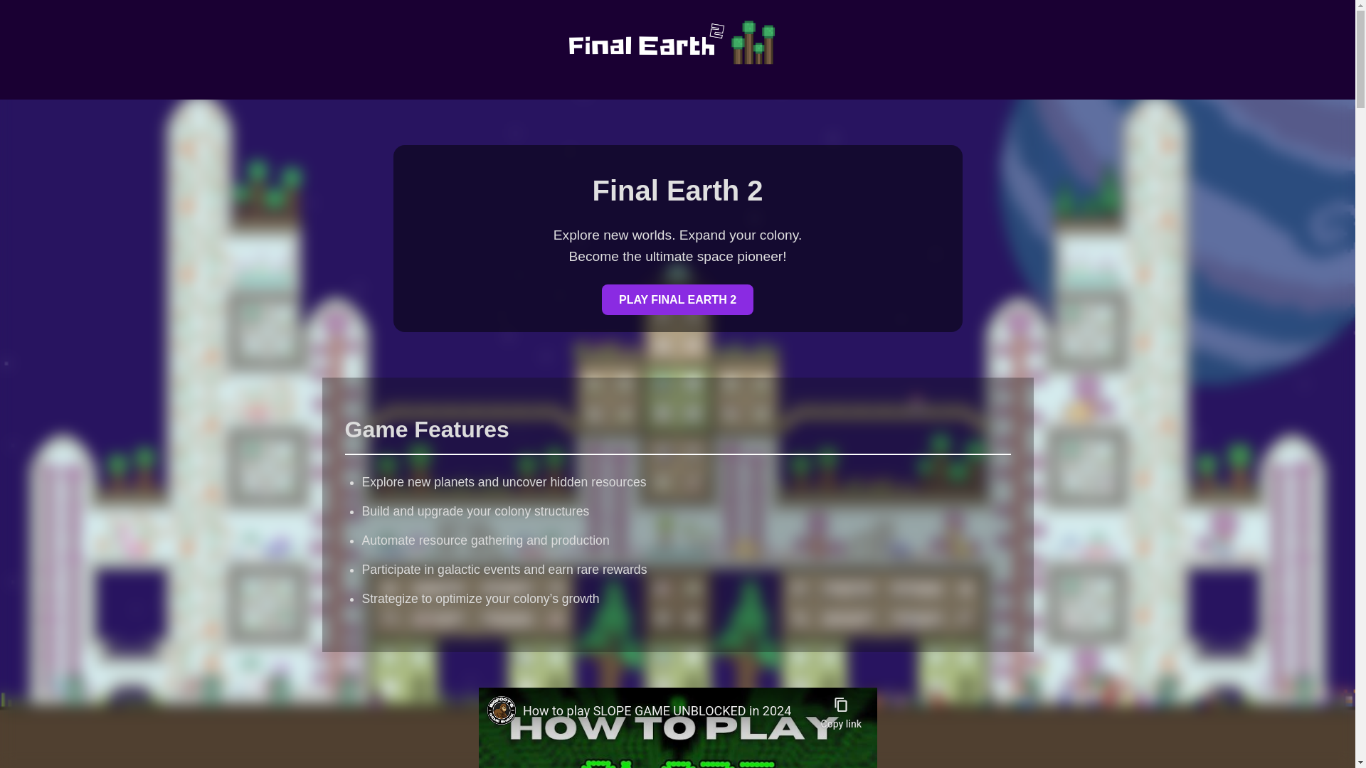 website screenshot of https://playfinalearth.pages.dev/