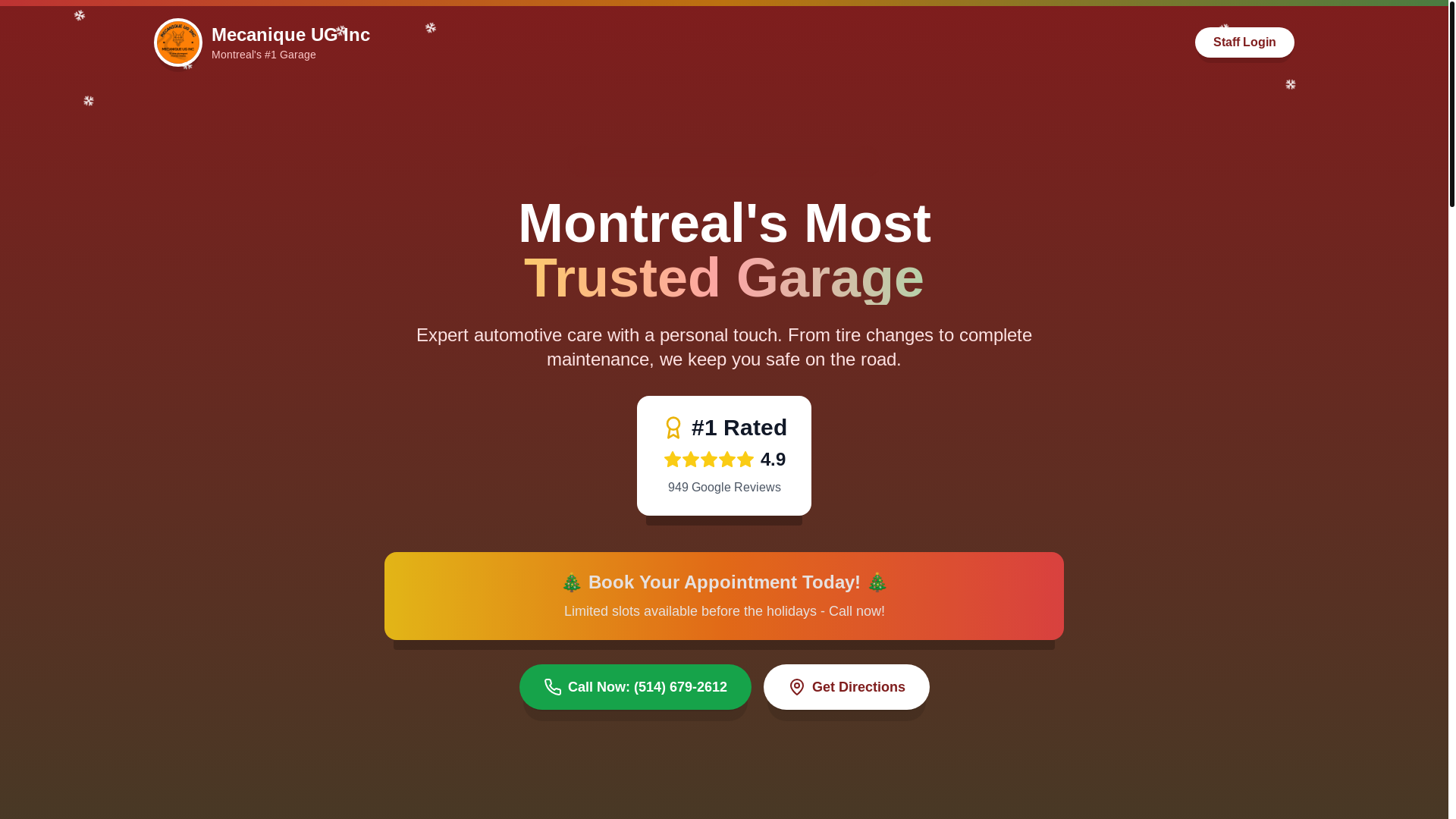 website screenshot of https://ugmecanique.com/