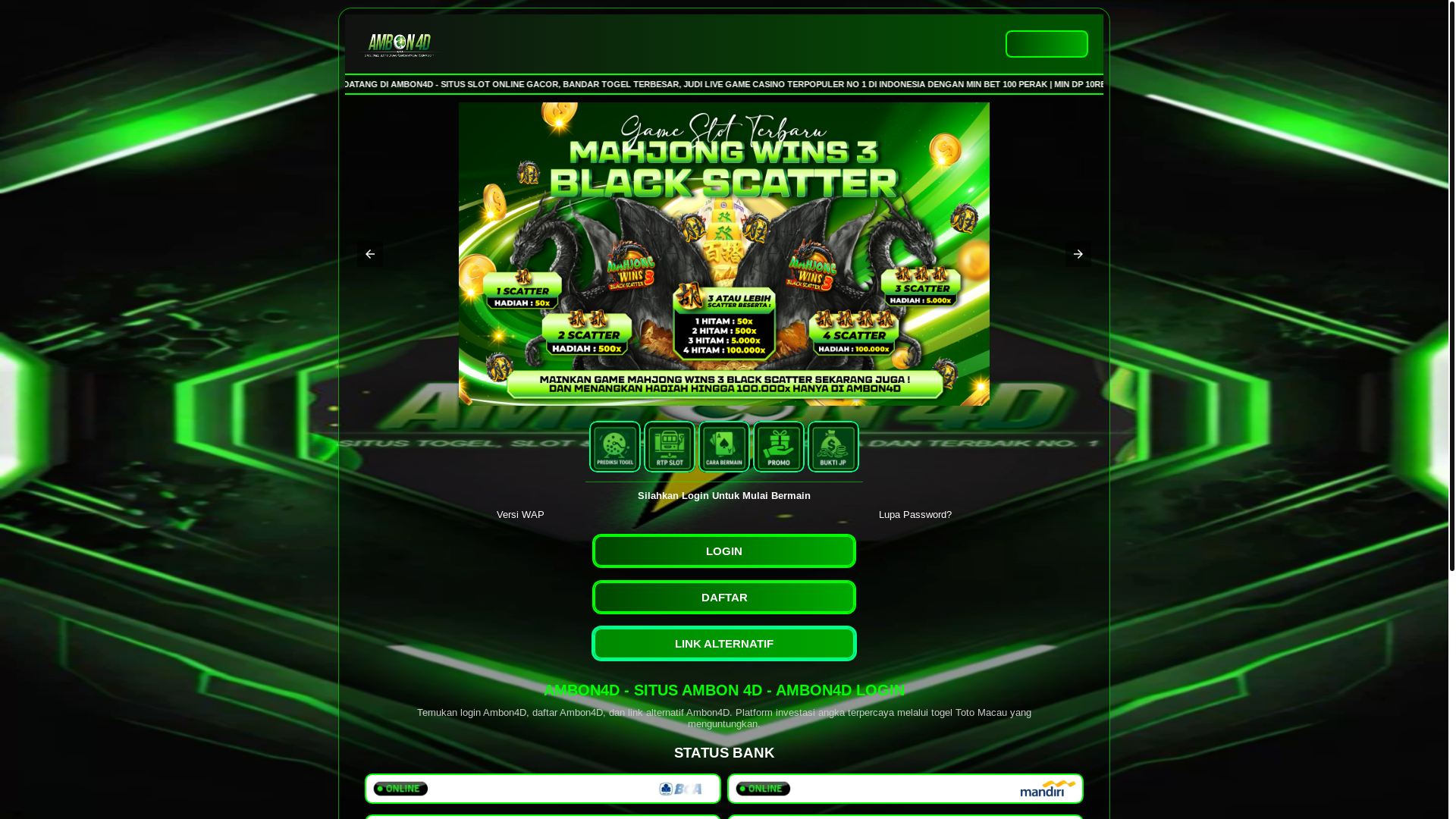 website screenshot of https://linklistv2-jalurhijau.pages.dev/
