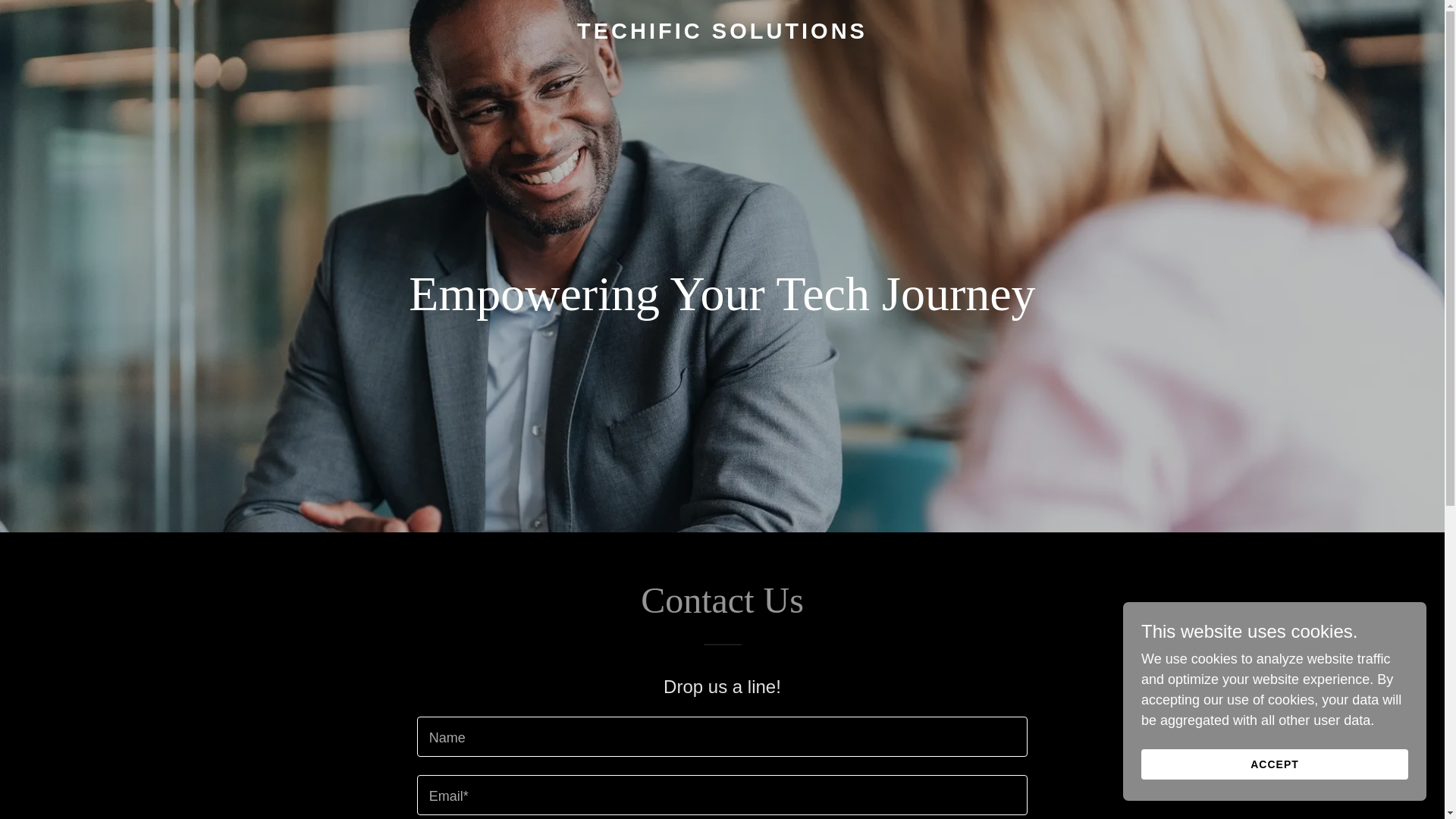 website screenshot of https://techificsolutions.com/