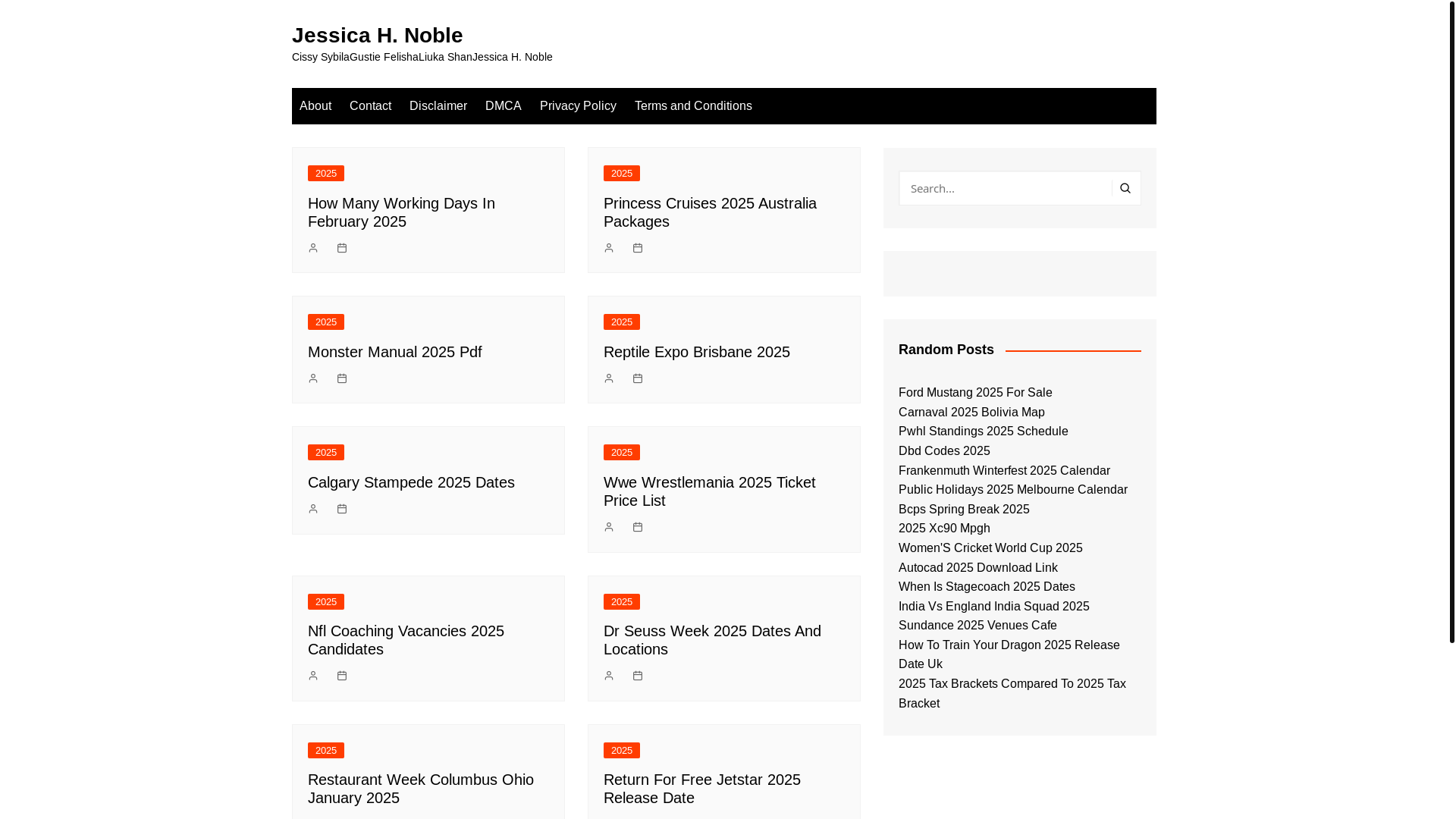 website screenshot of https://jessicahnoble.pages.dev/