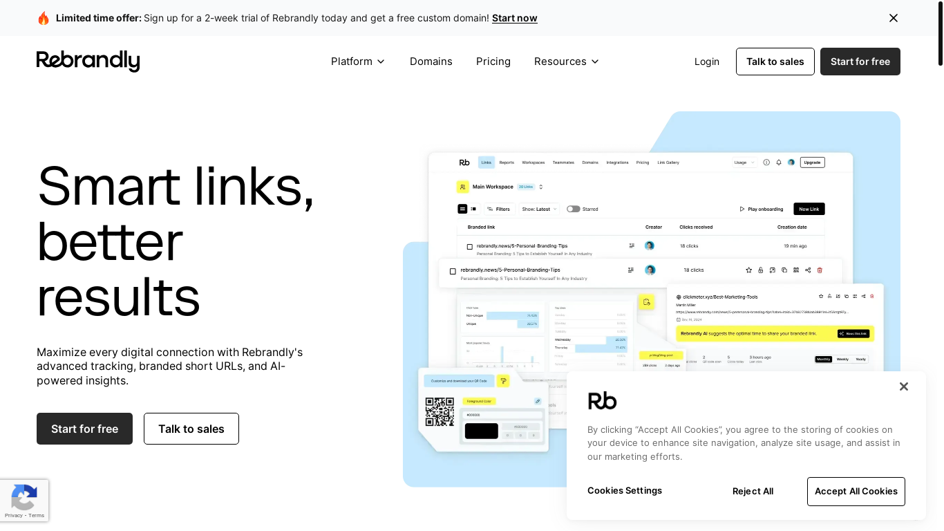 website screenshot of https://rebrand.ly/