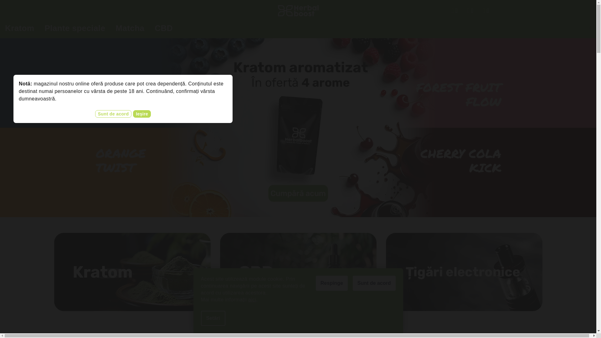 website screenshot of https://herbal-boost.ro/