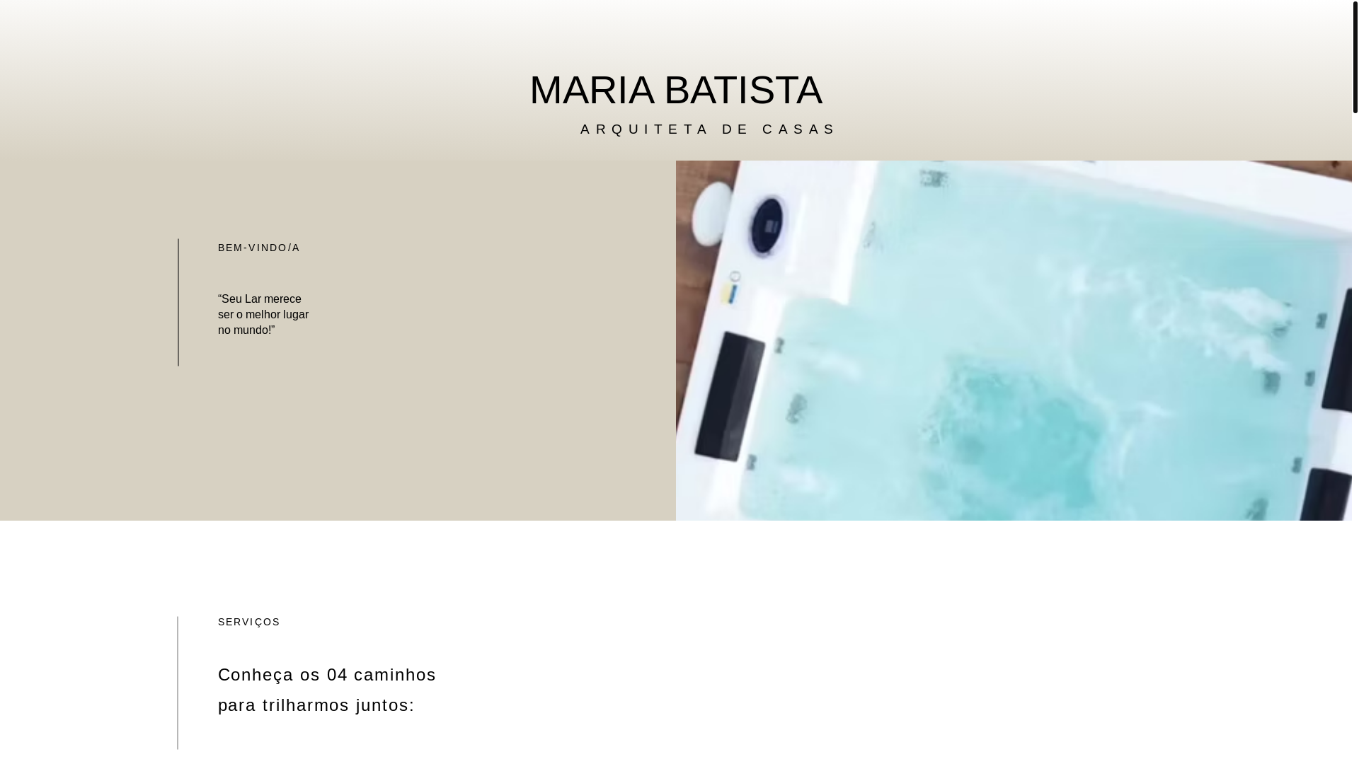 website screenshot of https://arquitetadecasas.com/