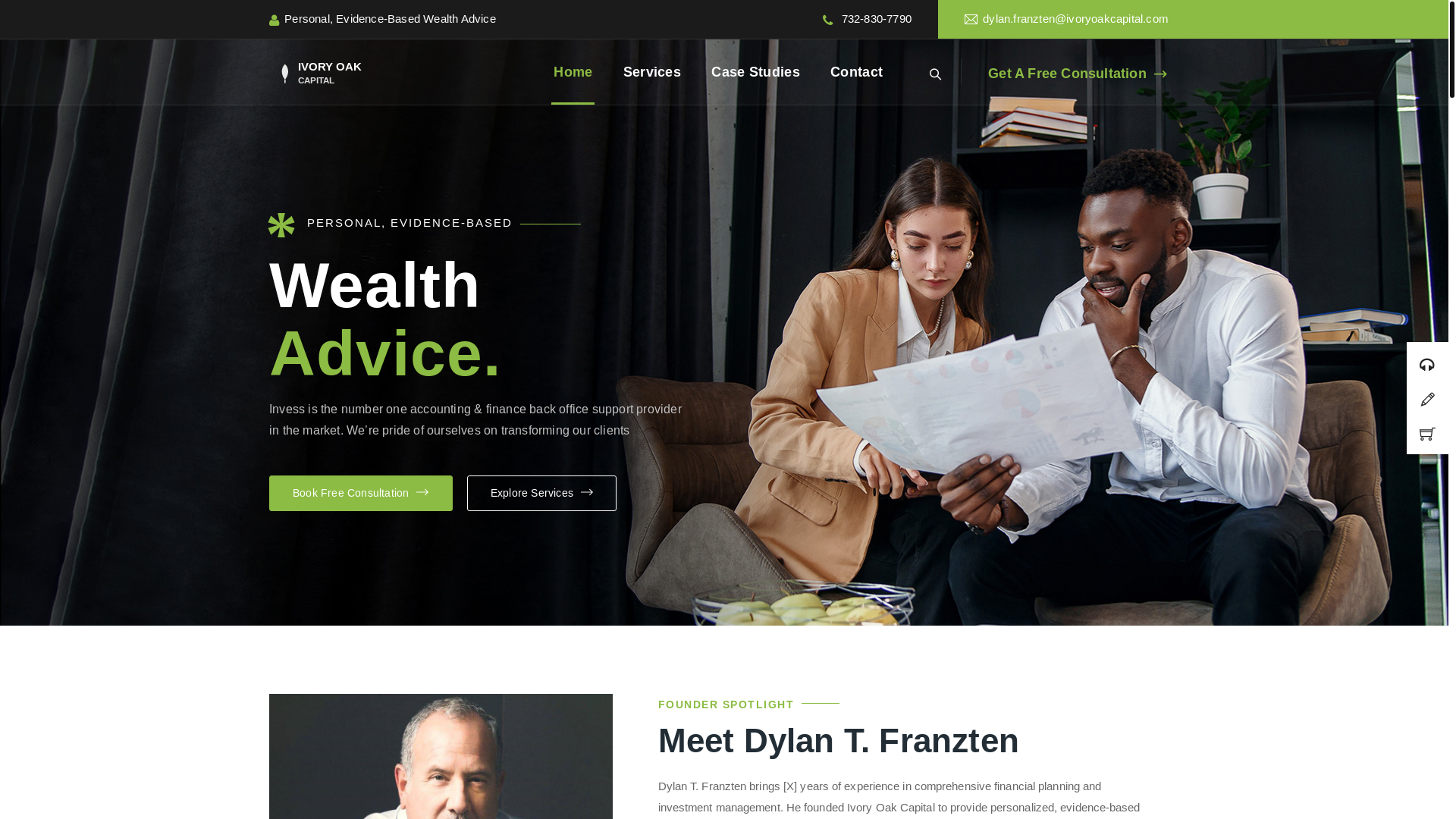 website screenshot of https://ivoryoakcapital.pages.dev/