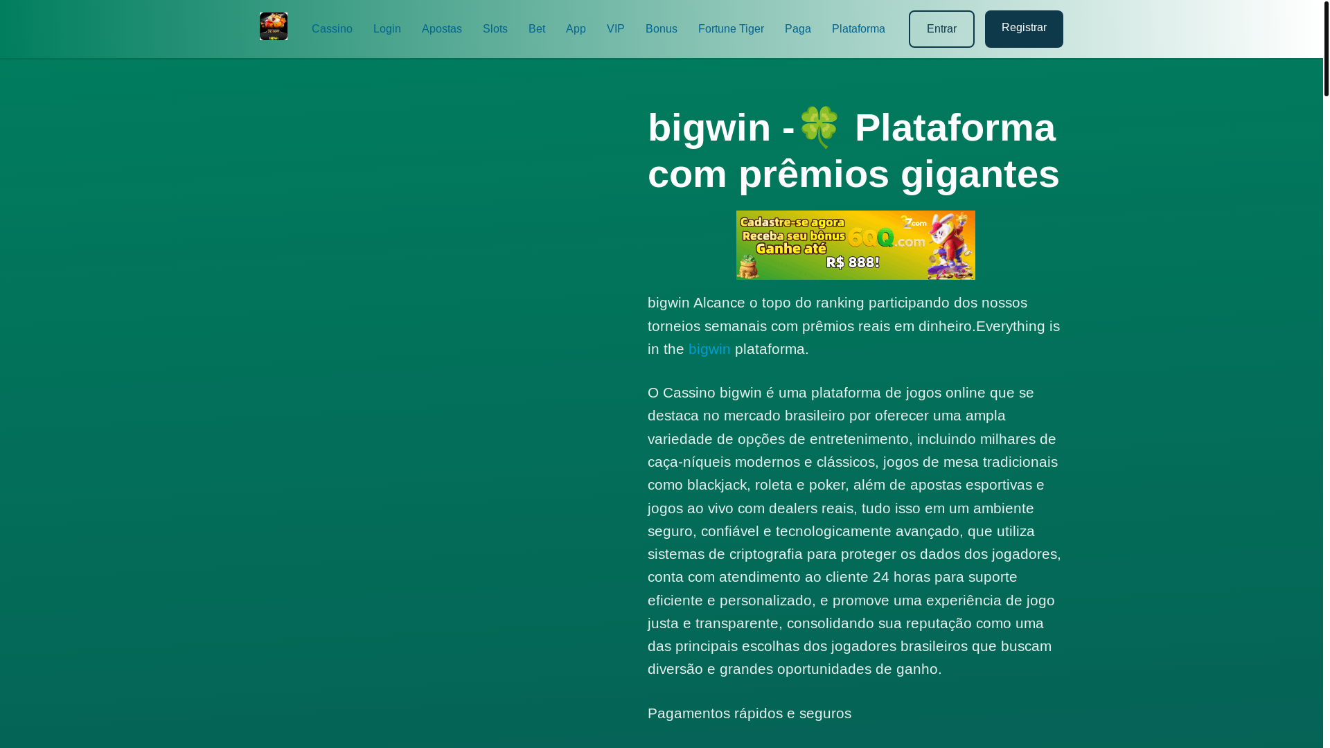 website screenshot of https://bigwindota.com/
