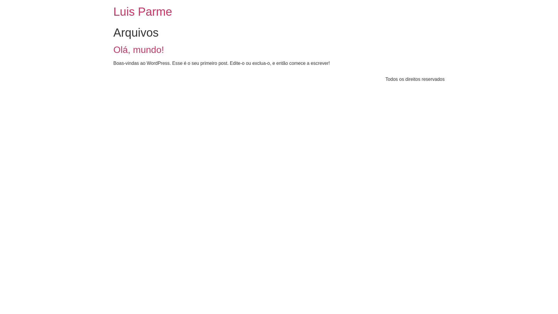 website screenshot of https://luisparme.com.br/