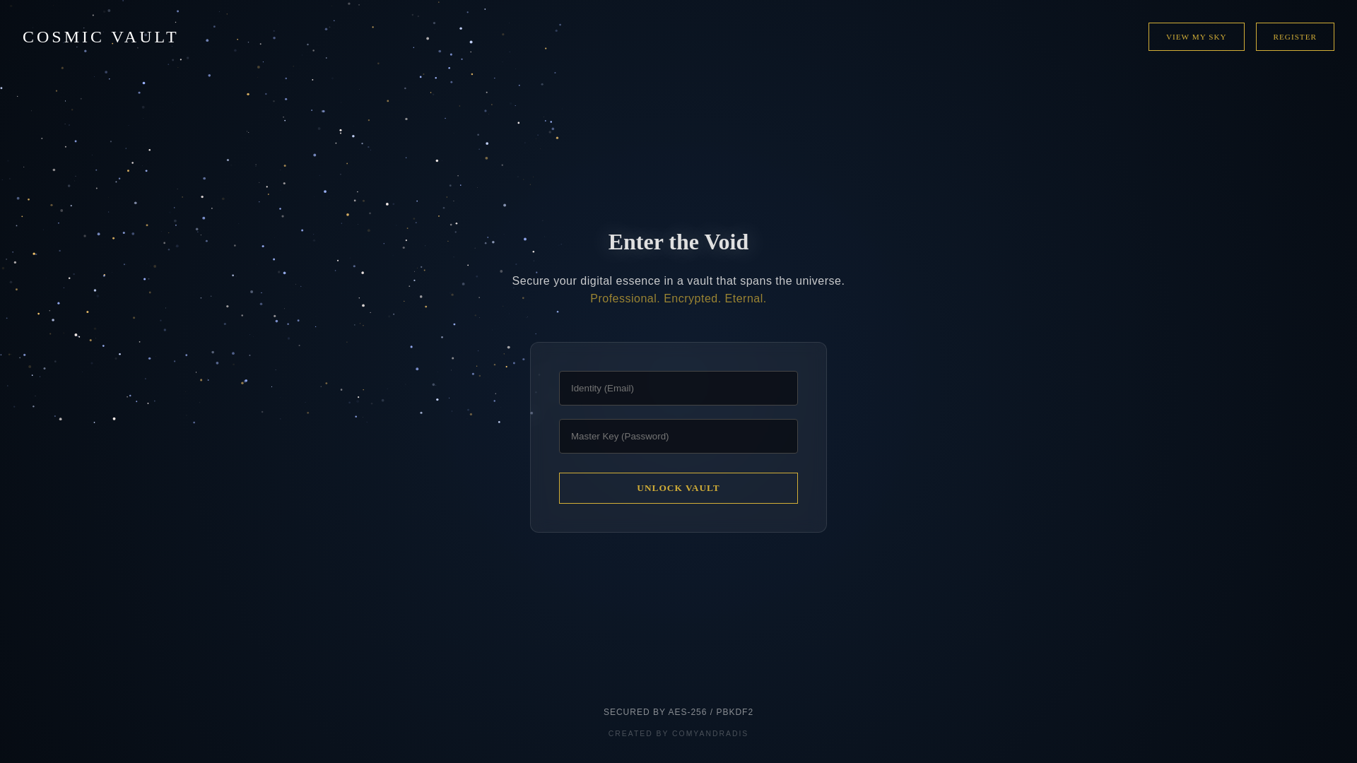 website screenshot of https://cosmic-vault-bup.pages.dev/