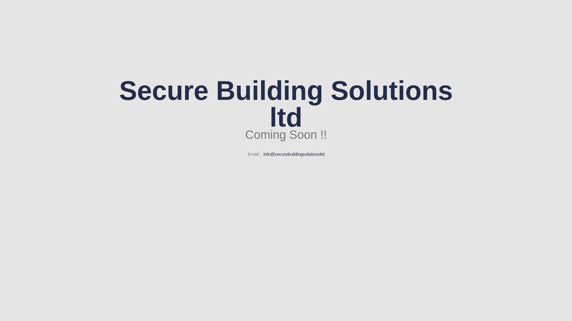 website screenshot of https://securebuildingsolutionsltd.com/