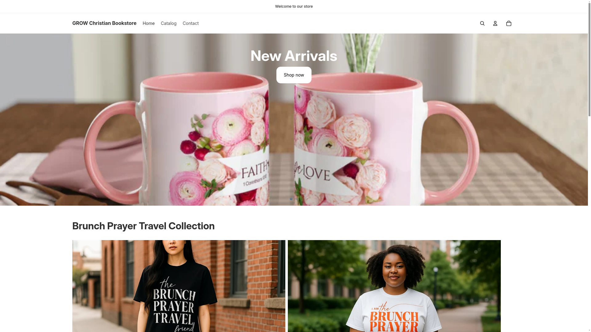 website screenshot of https://growbkstore.com/