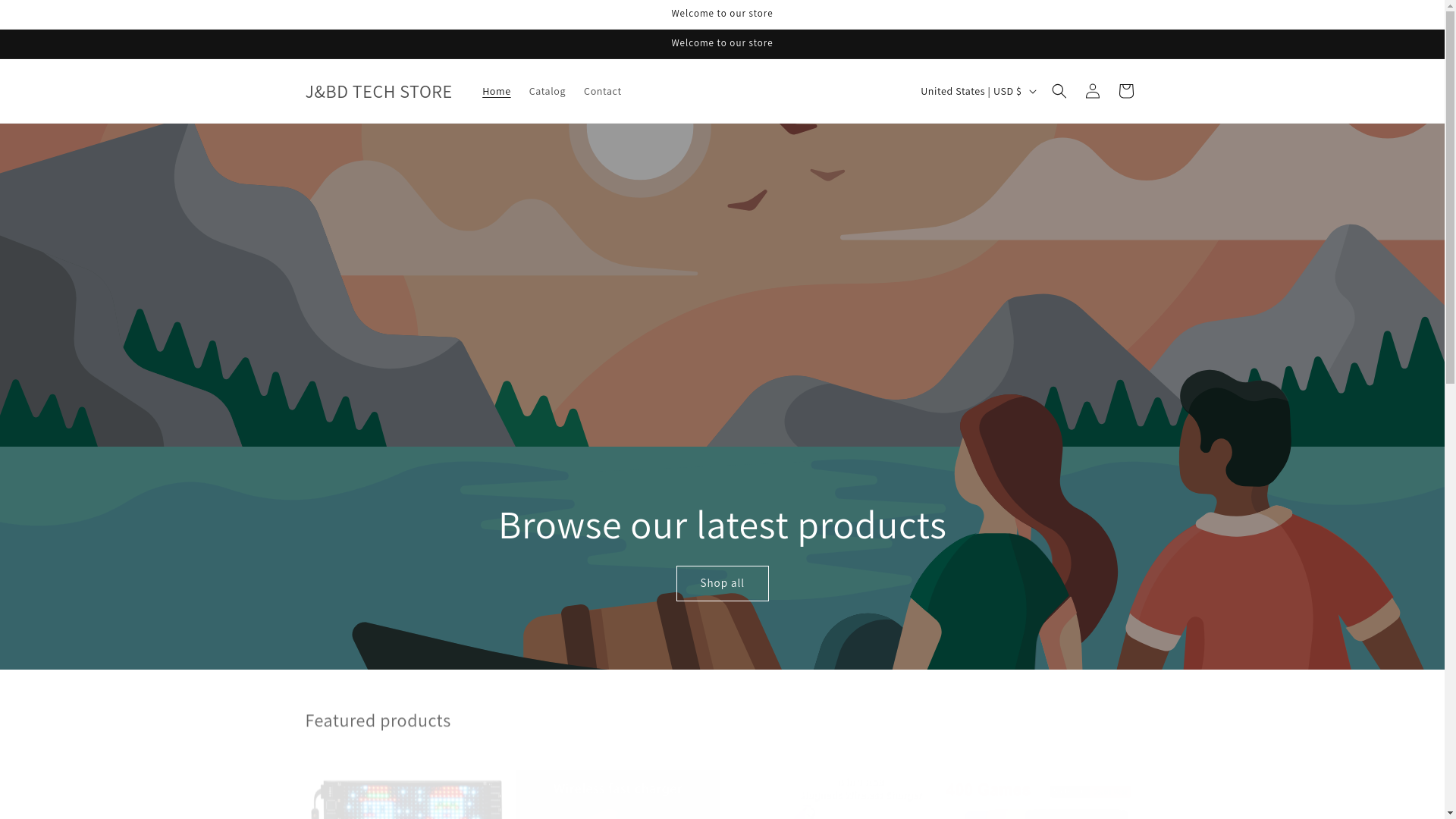 website screenshot of https://jbdtechstore.com/