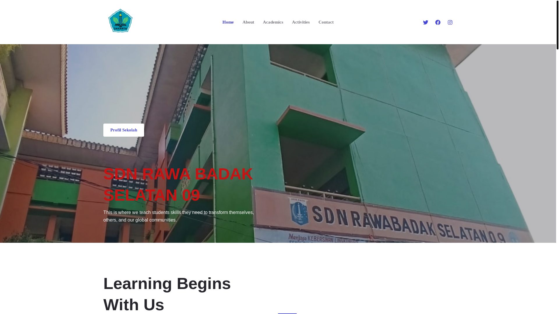 website screenshot of https://sdnrawabadakselatan09.site/