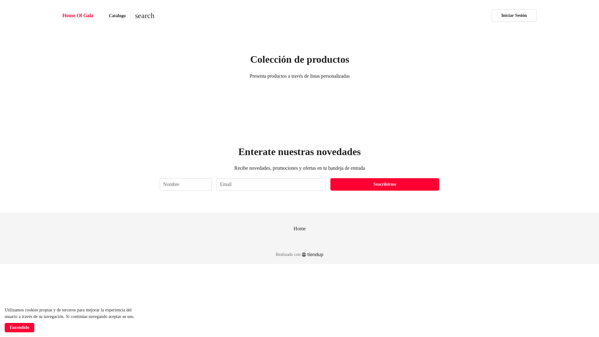 website screenshot of https://houseofgala.com.ar/