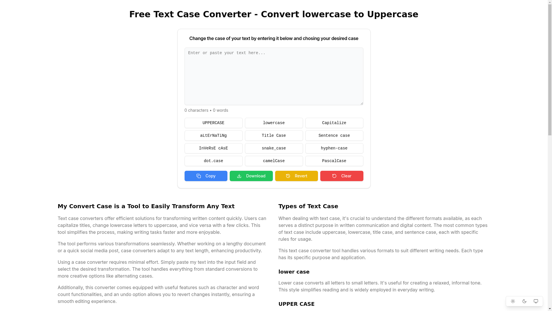 website screenshot of https://myconvertcase.pages.dev/