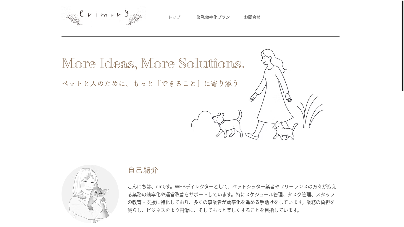 website screenshot of https://erimore.net/