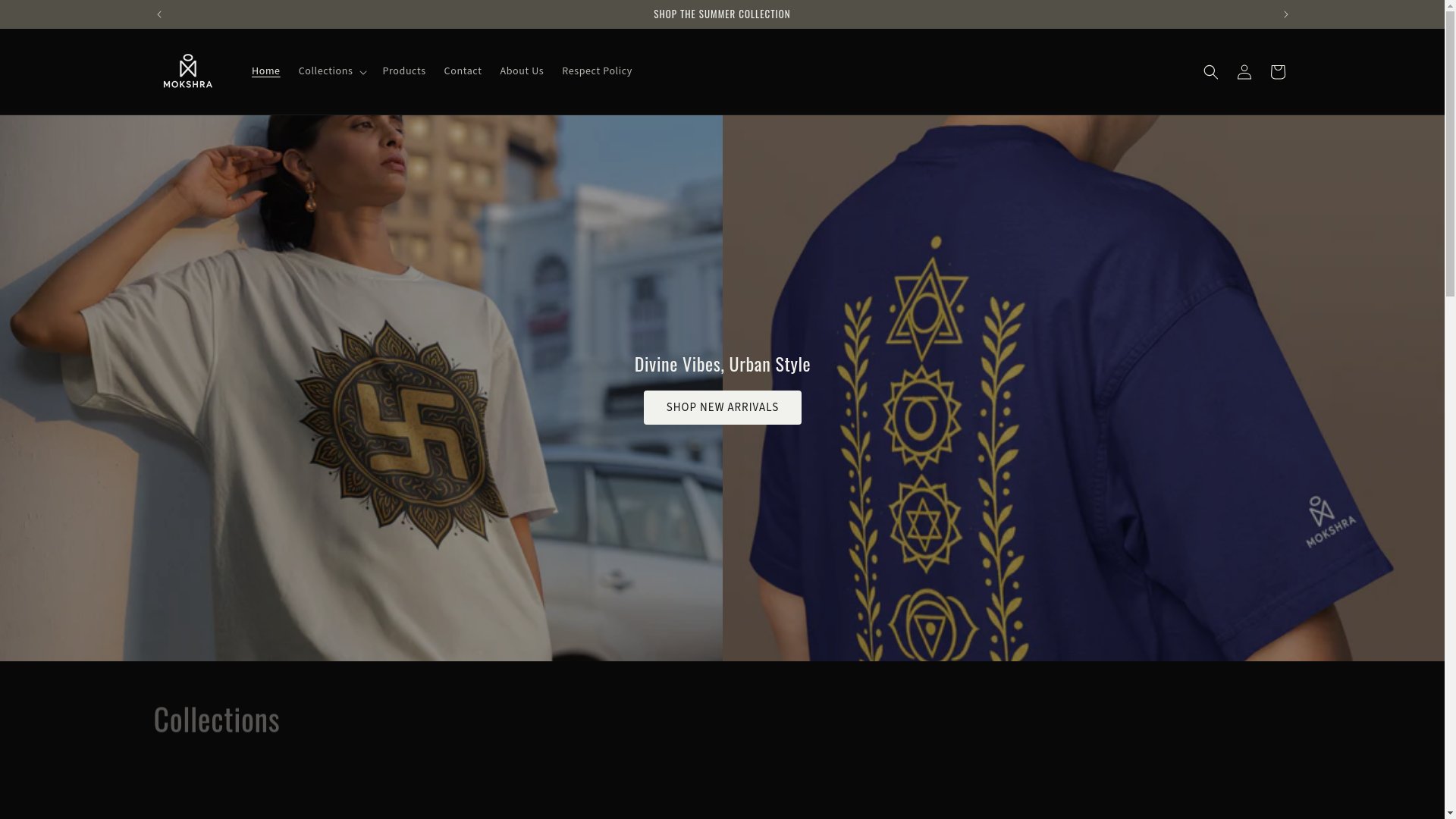 website screenshot of https://mokshra.in/
