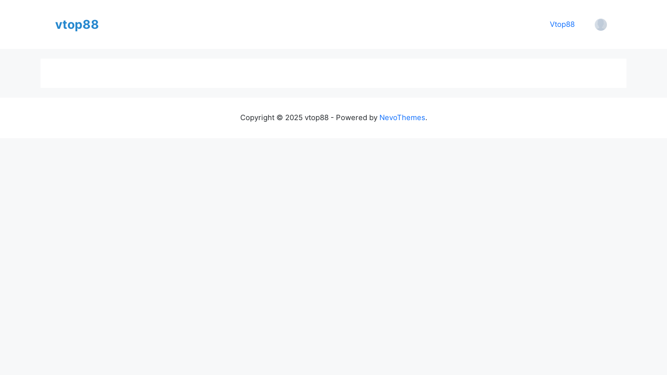 website screenshot of https://vtop88.com/