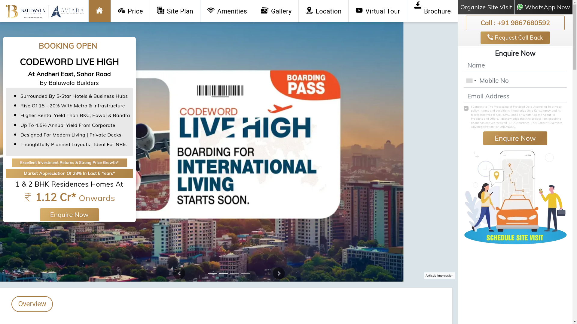 website screenshot of https://baluwalaandherieast.in/