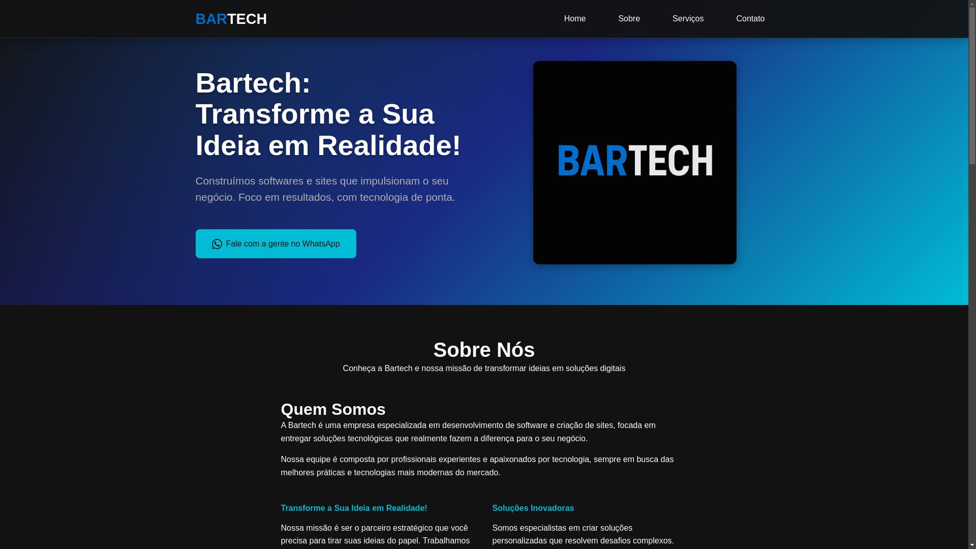 website screenshot of https://bartech.pages.dev/