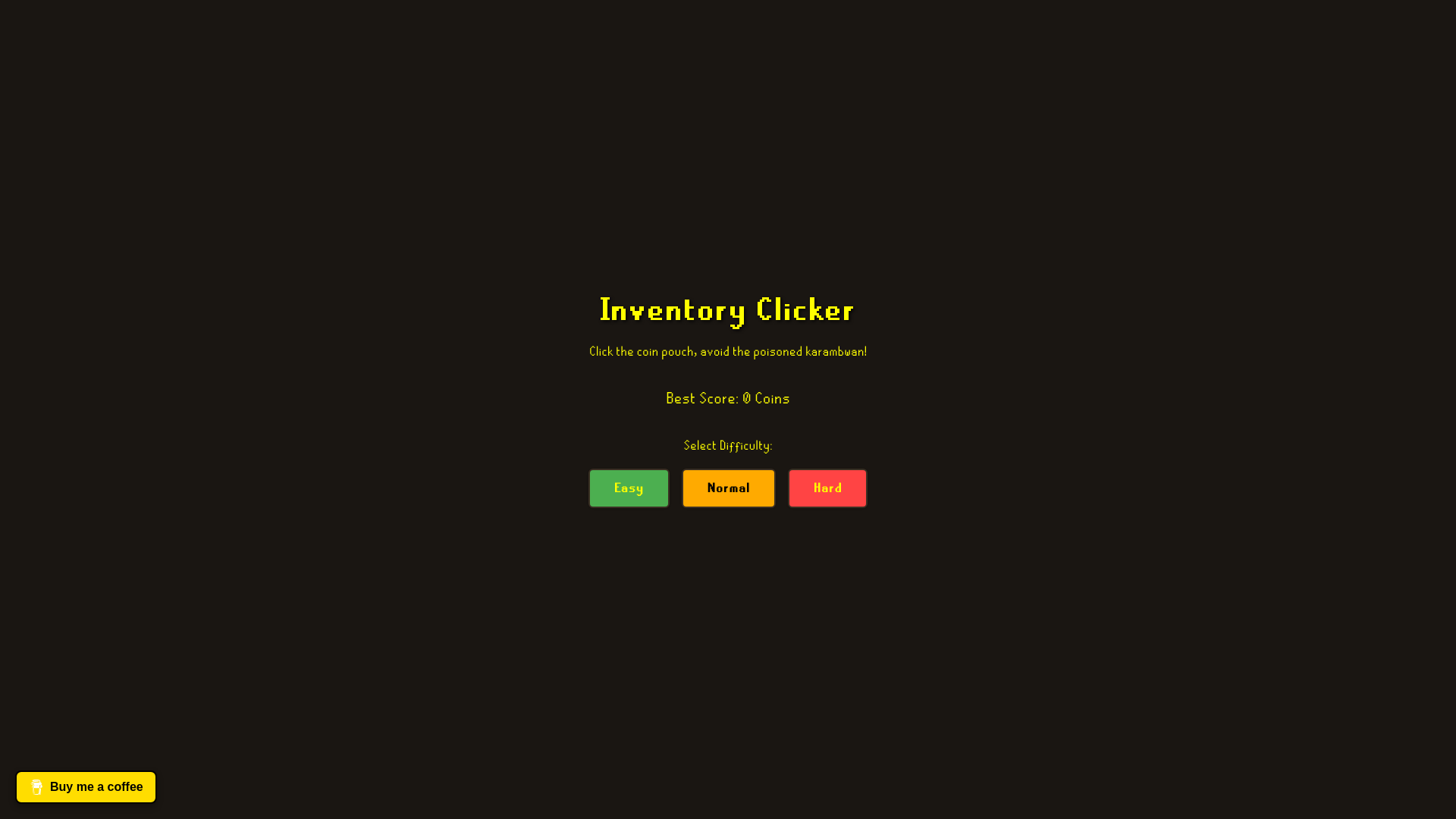 website screenshot of https://inventoryclicker.pages.dev/