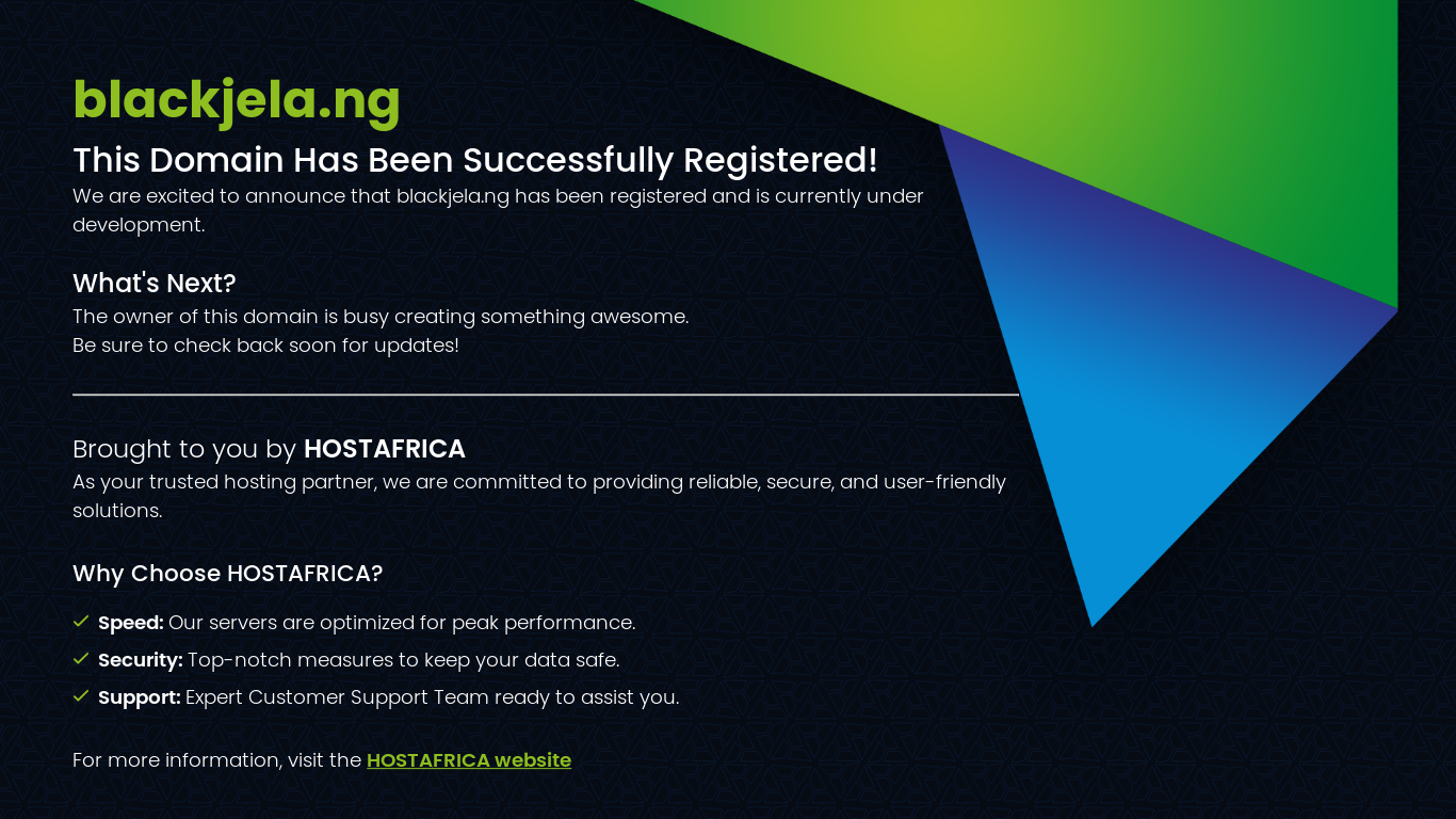 website screenshot of https://blackjela.ng/