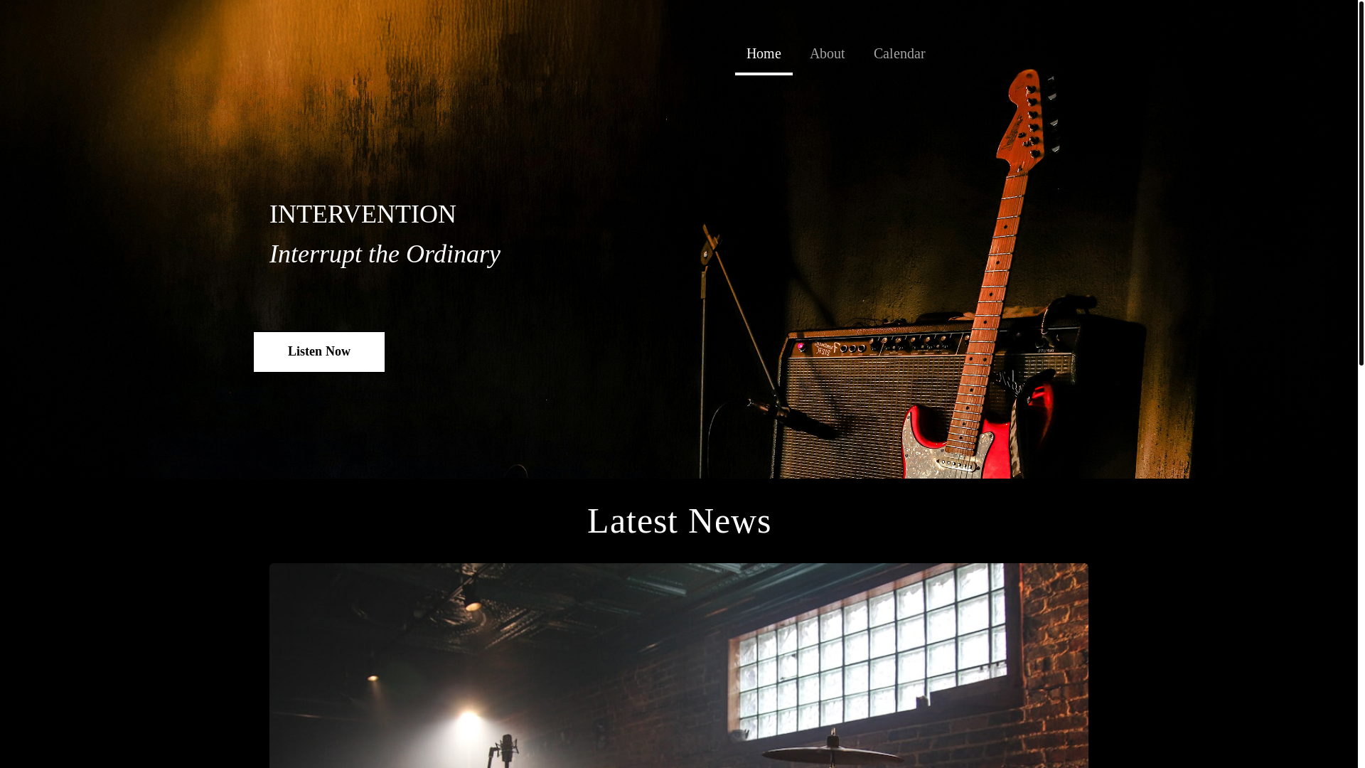 website screenshot of https://interventionrocks.com/