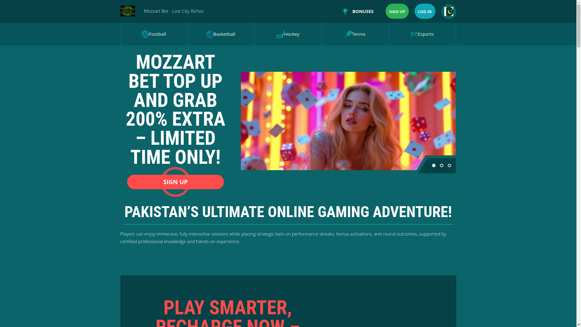 website screenshot of https://mozzartbeth.com/