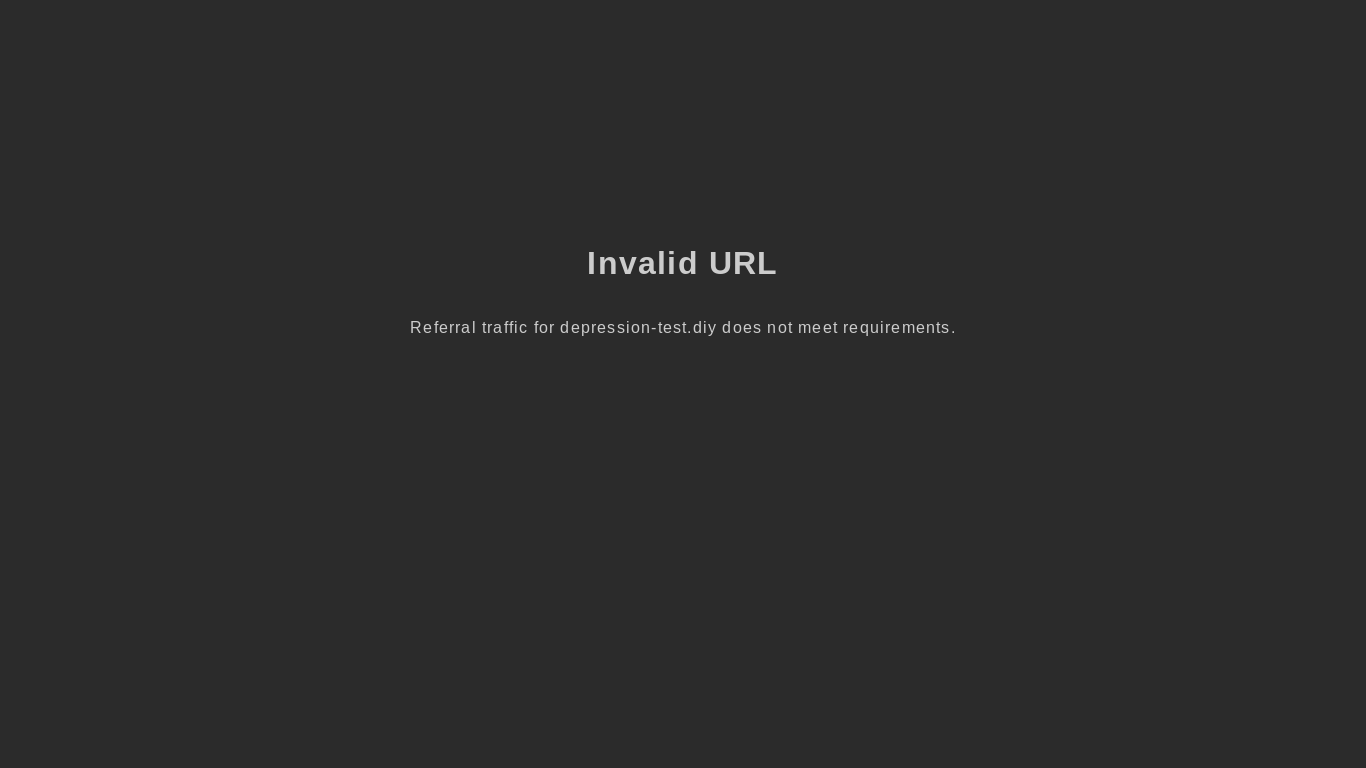 website screenshot of https://depression-test.diy/