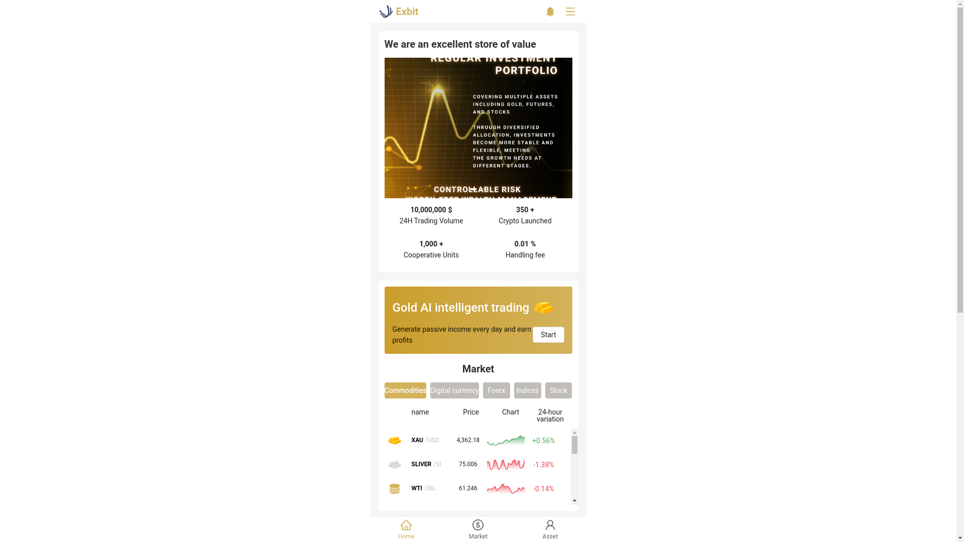 website screenshot of https://exbittrd.com