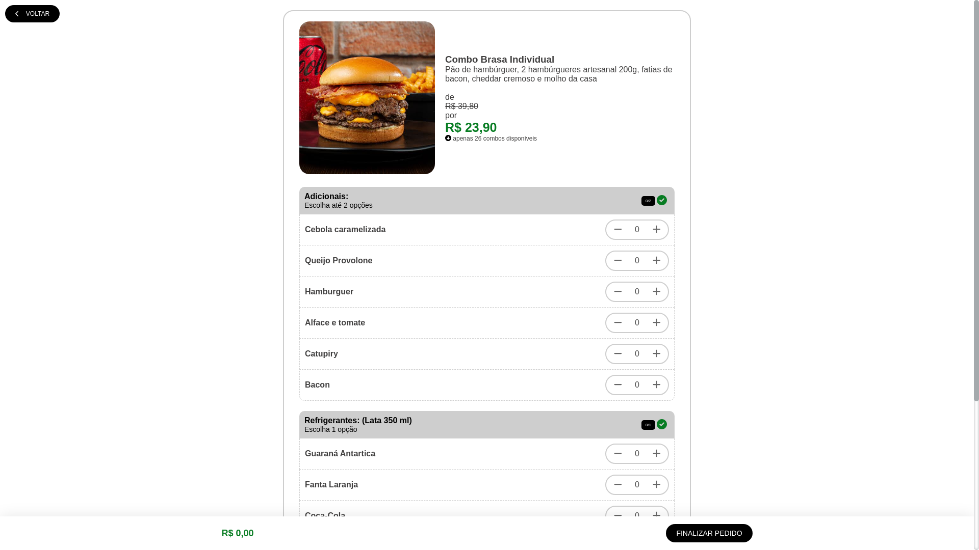 website screenshot of https://brasaponto.shop/