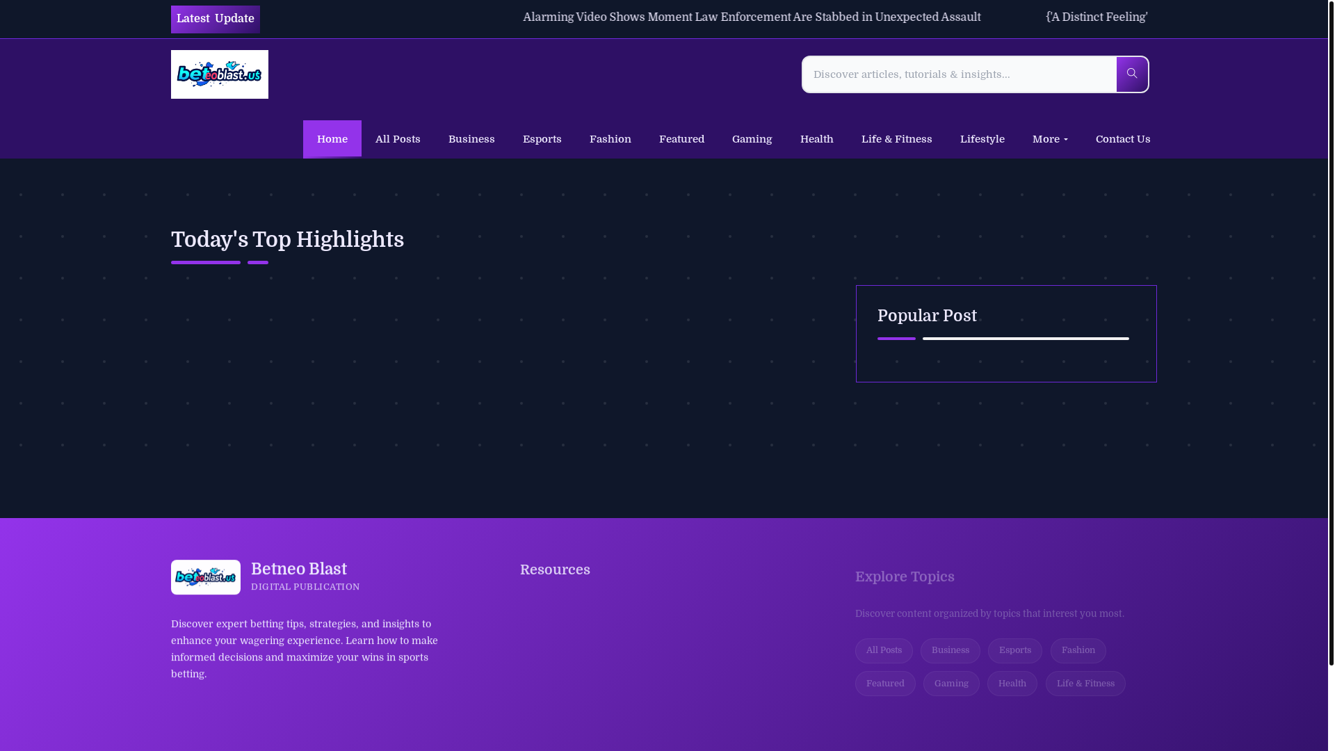 website screenshot of https://betneoblast.us/