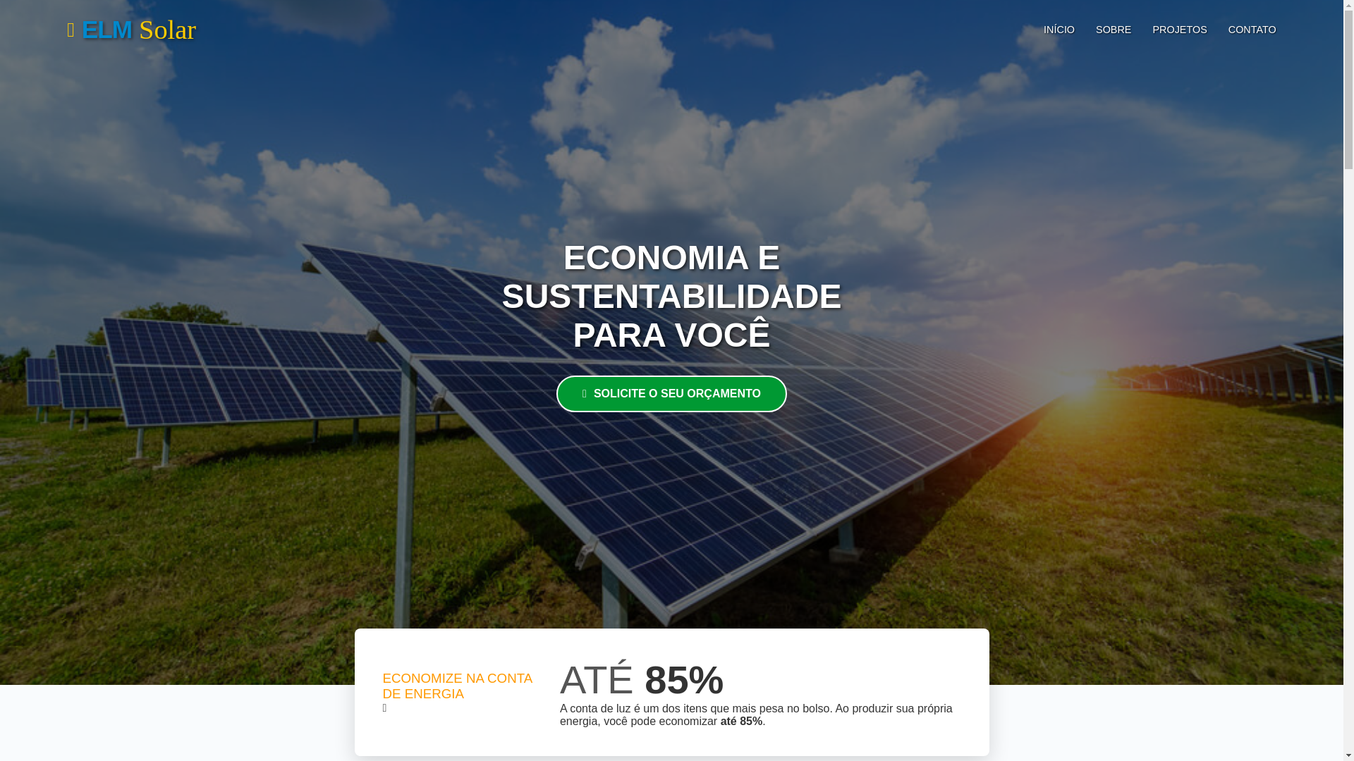 website screenshot of https://elmsolar.eco.br/