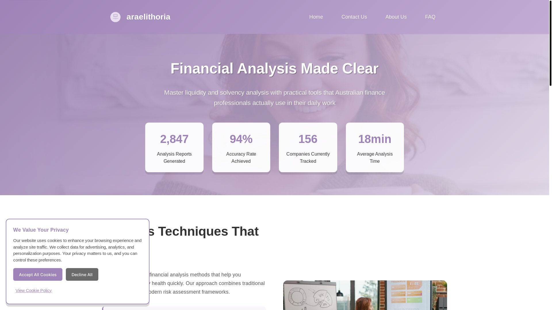 website screenshot of https://araelithoria.com/