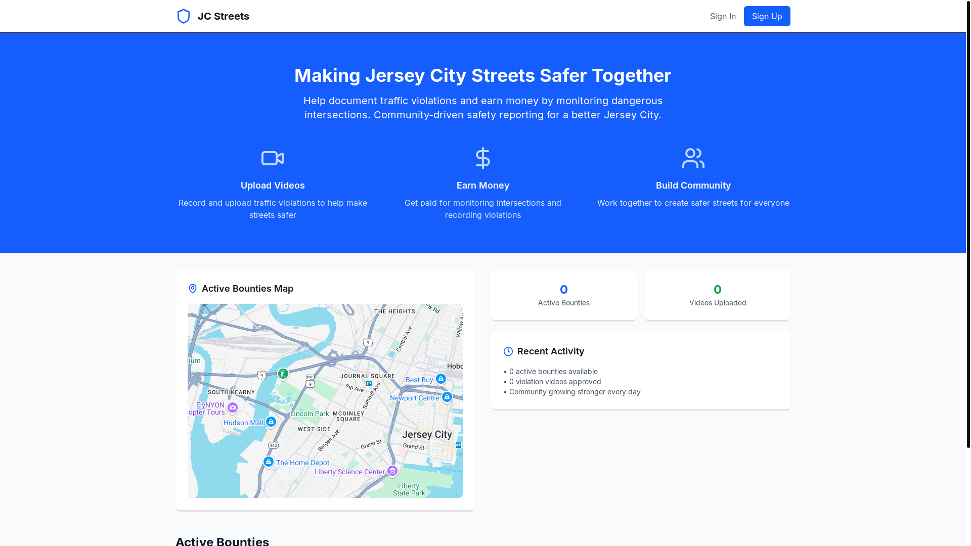 website screenshot of https://jcstreets.pages.dev/
