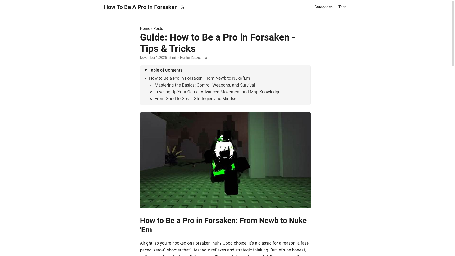website screenshot of https://how-to-be-a-pro-in-forsaken.pages.dev/