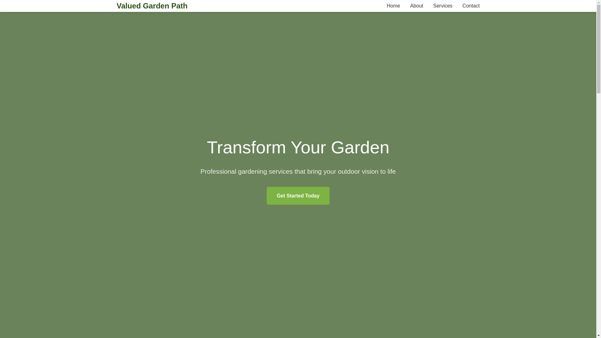 website screenshot of https://valuedgardenpath.shop/