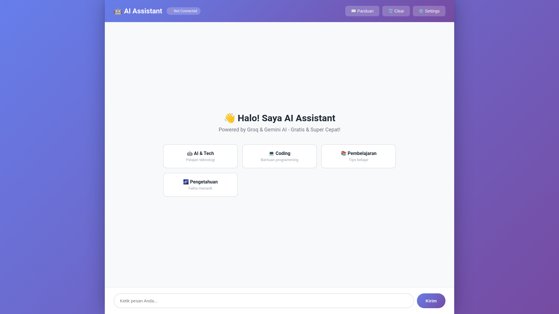 website screenshot of https://ai-chatbot-byhamz.pages.dev/